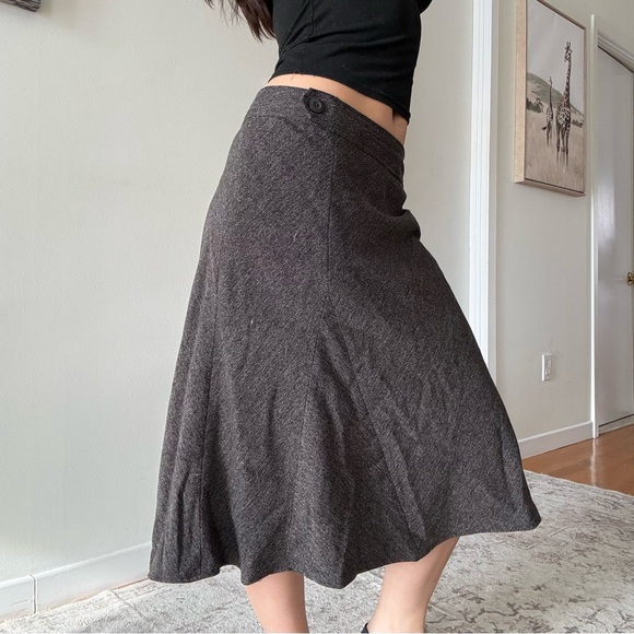 American Vintage Dresses & Skirts - Vintage 90s Minimalist Preppy Midi Skirt